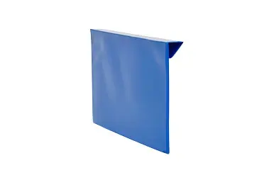 KROG Kennzeichnungstaschen für Aufsatzrahmen A5 quer mit 25 mm Falz blau Öffnung: Schmalseite 5901000