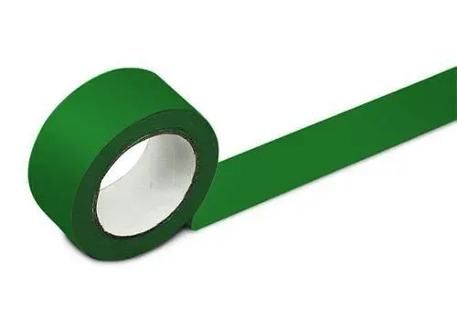 DENIOS Bodenmarkierband 50 mm breit grün VE: 2 Rollen 137136
