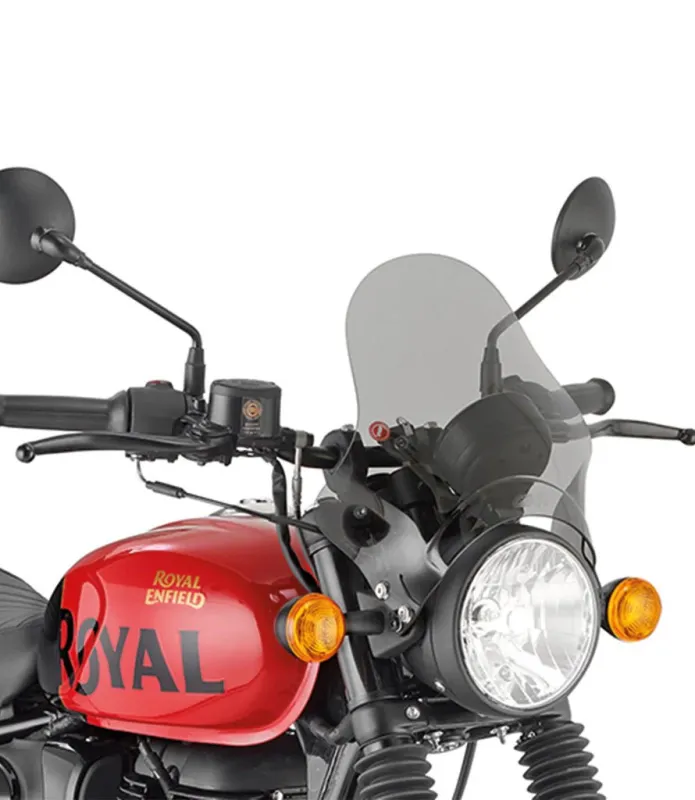 Windschutzscheibe für HNTR 350 mit spezifischen Angriffen - GIVI für Rollerfahrer