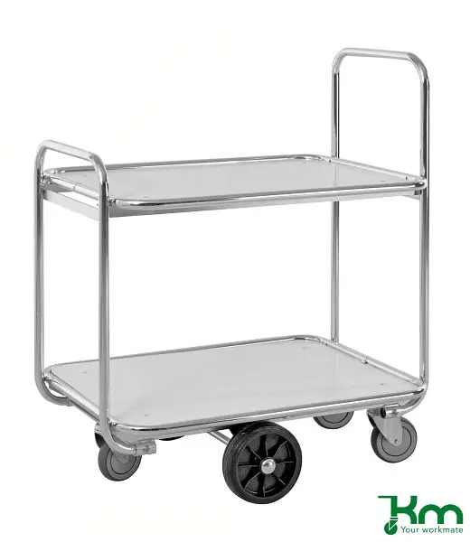 Kongamek Kommissionierwagen mit 2 Böden 900 x 630 x 1100 mm KM8500-2M