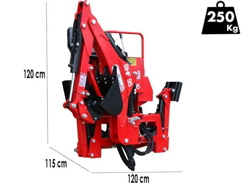 GeoTech Pro BHF 95 - Heckbagger für Traktor - haltbar