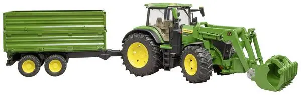 Mehrzweck- bruder John Deere 7R 350, Frontlader T..-Hänger Fertigmodell Landwirtschafts Modell
