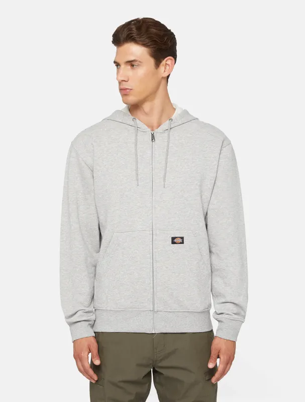 OE-Zertifizierte Fleece-stoff met volledige rits Heather