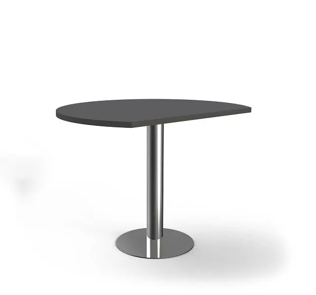 Kerkmann Besprechungsansatztisch D 1000 x H 720-820 mm Artline Farbe: anthrazit 11765713