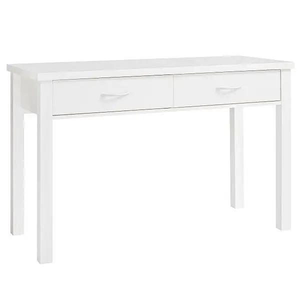 Wohnling Schreibtisch SAM Weiß mit 2 Schubladen 120 x 77 x 50 cm innovativ WL1.158