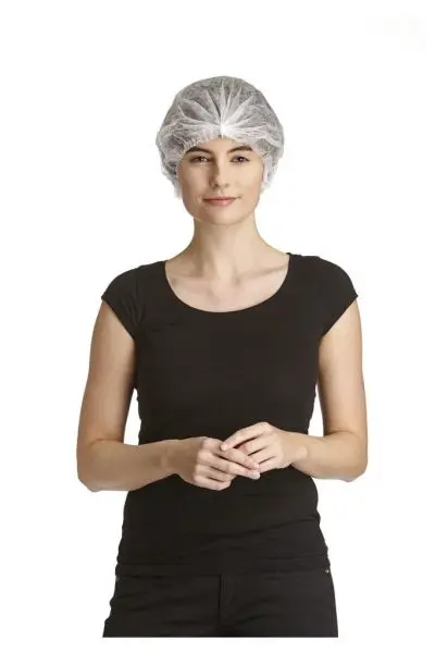 DS SafetyWear Baretthaube Typ "Clip" weiß SBPP-PP Vliessstoff VE: 200 Stück CLIP