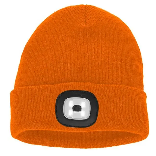 Scheibler LED Strickmütze Malix orange Einheitsgröße 8936-EH