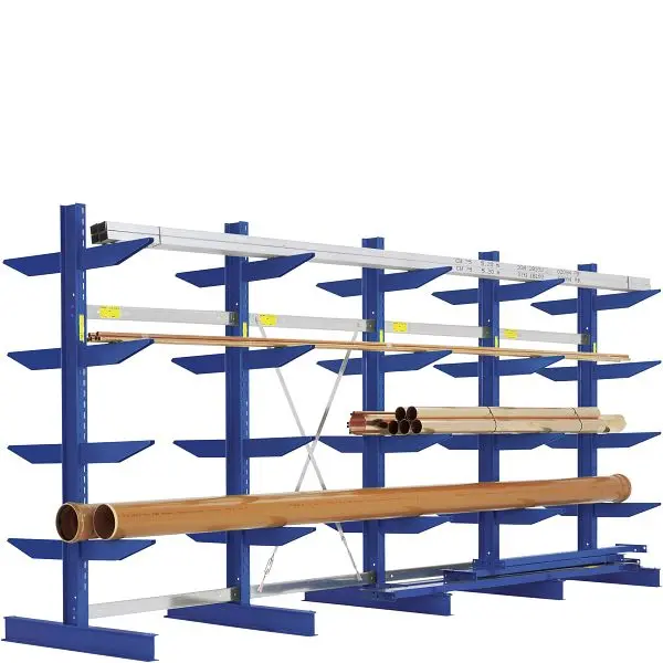 BITO Kragarmregal Set /2500x2576x940 NT400 IPE140 TypS 3 Ständer 2-seitig RAL5010 C0670-0077