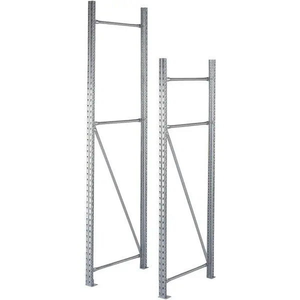 BITO Stützrahmen FlexSet /F3 2504x600 2 Fußplatten ohne Dübel montiert U-Bl verzinkt C0060-0032