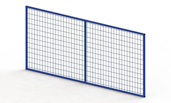 Meta Rückwandgitter QR 2700x1100 mm RAL 5010 für Palettenregal MULTIPAL 20091442