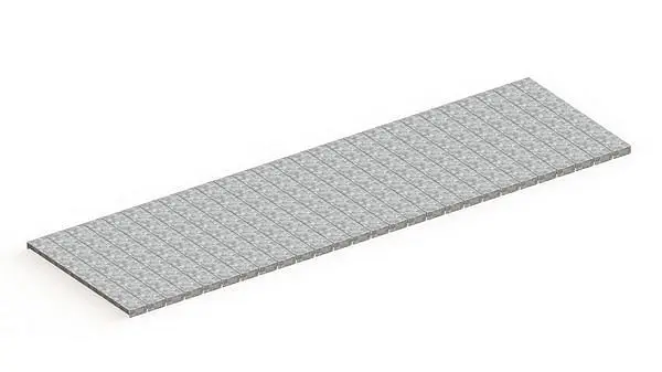 Meta Stahlpaneelboden 2700x800x25 mm verzinkt für Palettenregal MULTIPAL 20057907