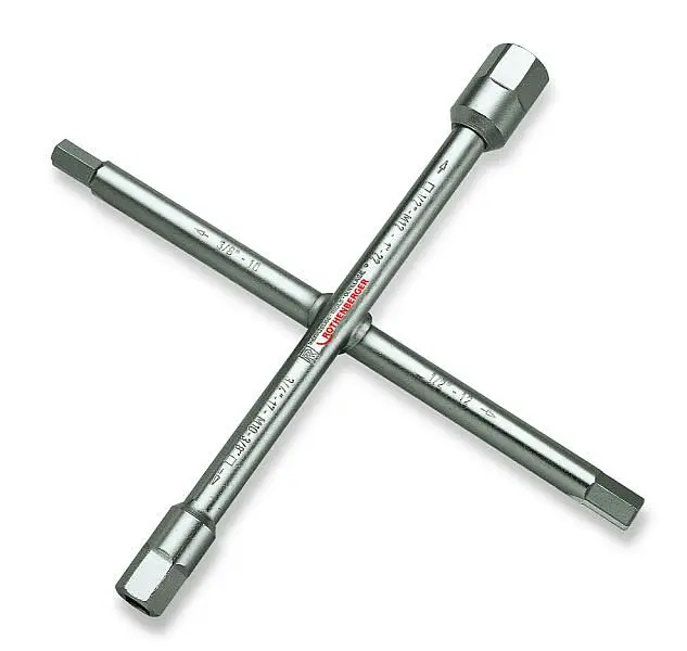 Rothenberger Sanitär-Kreuzschlüssel3/8-1"10-fach-Funktionalität 351043