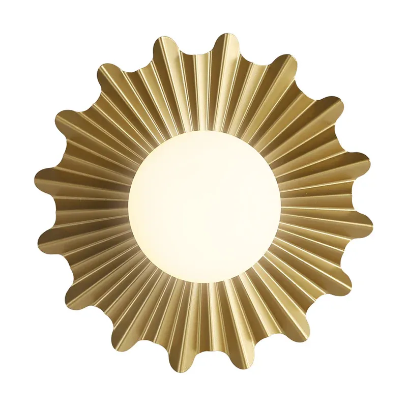 OEM-Qualität Kugel-Wandleuchte aus Metall, schlichtes weißes Glas, 1 Kopf, Wohnzimmer-Wandleuchte