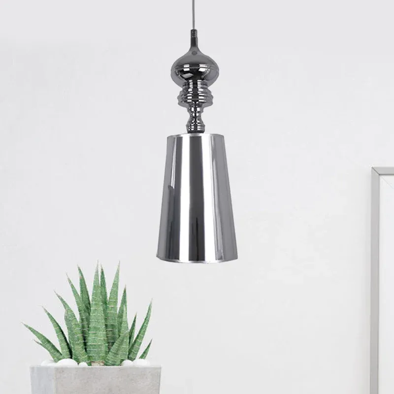 OEM-Qualität Metallkegel-Pendelleuchte Simplicity 1-Kopf-Hängeleuchte Silber/Gold, 6"/8"/10" geräumig