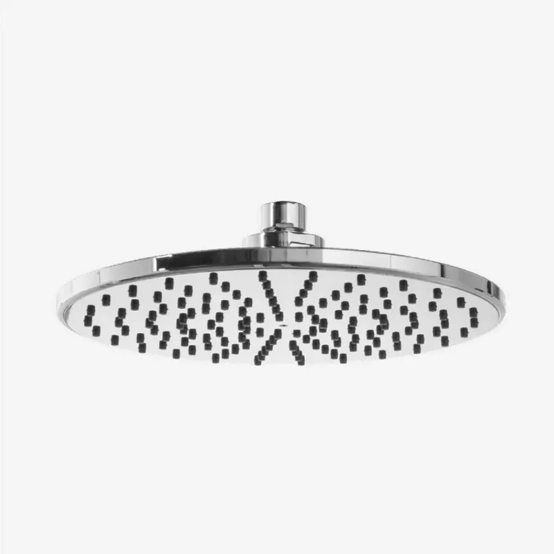 VERSION OUTLET - Runder Duschkopf aus ABS mit Durchmesser 220 mm, Kugelgelenk und Kalkschutz mit 5t Zugkraft