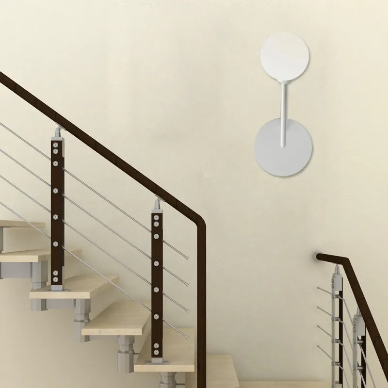 Wandleuchte mit Kugelschirm aus Milchglas, minimalistische 1-Kopf-Wandleuchte Weiß für Schlafzimmer für Offroad-Einsatz