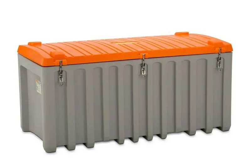 Cemo PE-Sammelbox 750 l grau/orange 10336 4052886328422