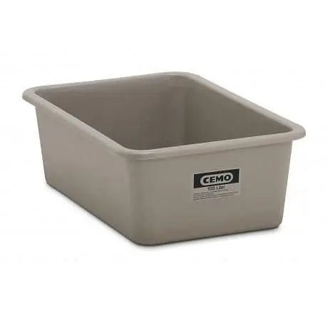 Cemo Rechteckbehälter 100l grau Abmessungen: 80 x 50 x 28 cm 7165 4052886097885