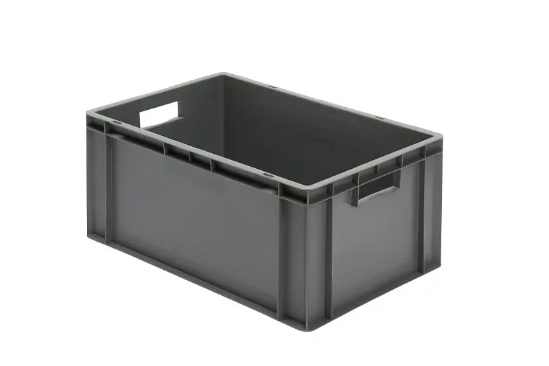 LA-KA-PE TK 600/270-0 Transport-Stapelkasten grau Wände und Boden geschlossen VE: 2 Stück 07100 22 05