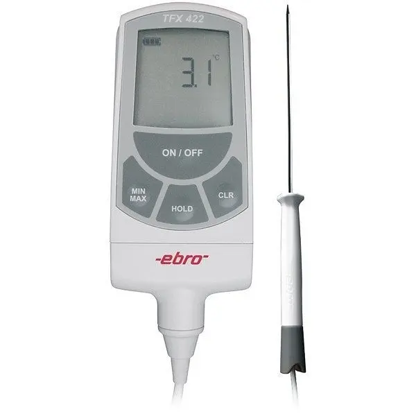 ebro TFX 422C-150 Konformitätsbewertetes Labor-Thermometer mit fest angeschlossenem Pt 1000 Sensor 1340-5434
