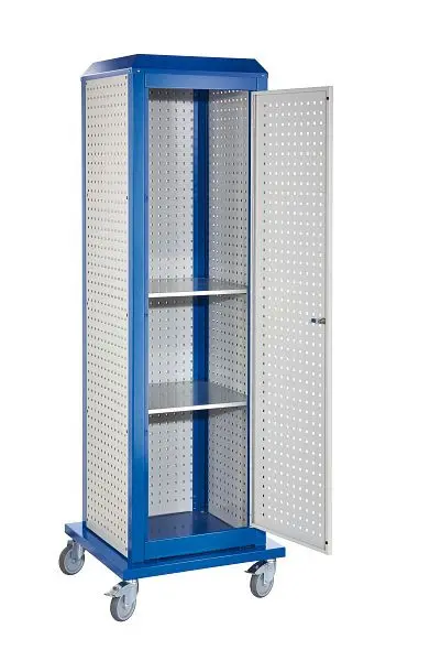 Kappes RasterPlan ToolTower riesig Modell 5 mobil RAL 7035/5010 3 Lochplatten außen riesig 2 Lochplatten innen riesig 744...