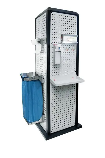Kappes RasterPlan ToolTower riesig Modell 3 stationär RAL 7035/5016 H 2015 x B 700 x T 700 mm 7451.23.0024