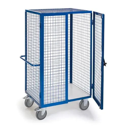 Rollcart Gitterschrankwagen/Zylinderschloss (1385x930) Tragkraft: 600 kg 08-7646ESD