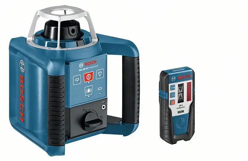 Bosch Rotationslaser GRL 300 HV mit RC 1 WM 4 LR 1 BT 170 HD und GR 240 061599405U
