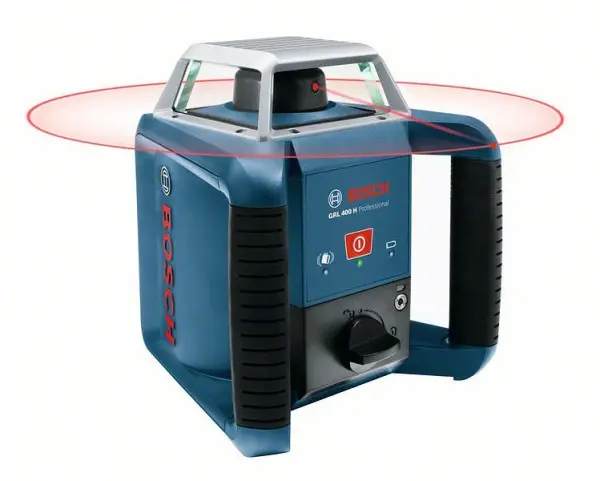 Bosch Rotationslaser GRL 400 H mit Laserempfänger LR 1 und Transportkoffer 0601061800