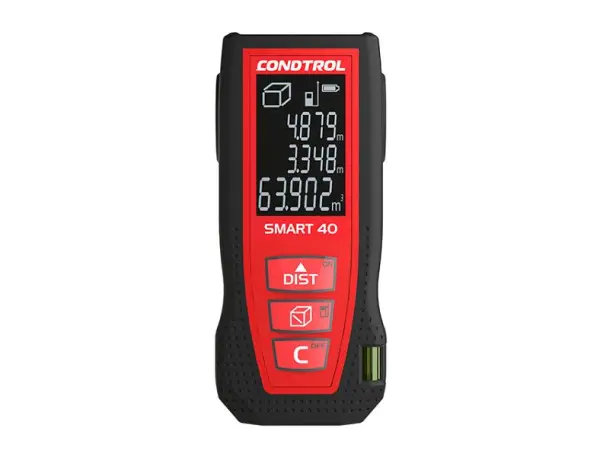 CONDTROL Smart40 Robuster Laser-Entfernungsmesser Stück 3-zeiliges Anzeige für Innen- und Außenbetrieb Messbereich 005-...