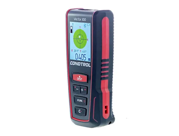 CONDTROL Vector 100 Professioneller Entfernungsmesser Speicher farbigem Anzeige BLUETOOTH Batterien Messbereich 005-100m 1...