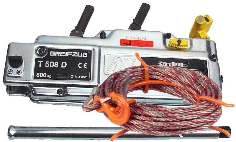 Tractel Greifzug T 508 D winzige Grundausrüstung für Materiantikransport 800 kg 15589