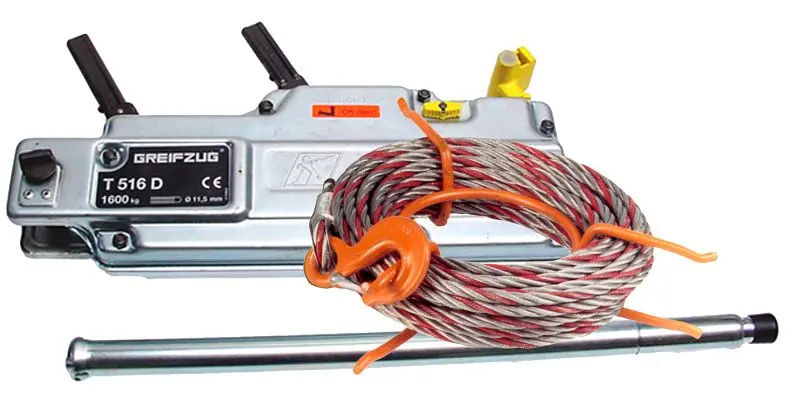 Tractel Greifzug T 516D winzige Grundausrüstung für Materiantikransport 1600 kg 58439