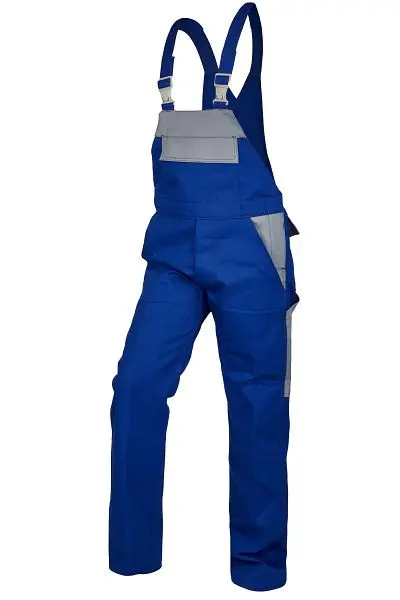 ROFA Latzhose 1200 Grösse 60 Farbe 290-kornblau-hellgrau 881200-290-60