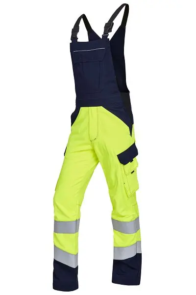 ROFA Latzhose 2382 Grösse 64 Farbe 354-leuchtgelb-marine 4552382-354-64