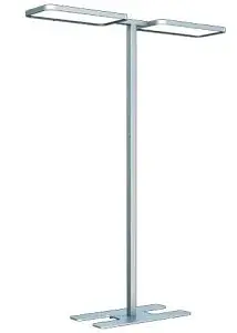 DOTLUX LED-Stehleuchte Doppelkopf STUDIObutlerduo 2x80W 4000K dimmbar 3737-040240