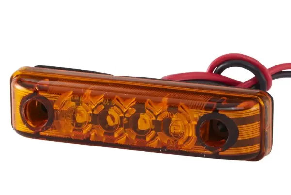 HELLA VALUEFIT Seitenmarkierungsleuchte Valuefit LED 24V Schraubanschluss/Anbau Lichtscheibenfarbe: gelb Kabel: 150mm link...