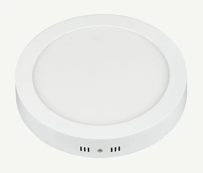 LEDAXO LED-Wand- und Deckenleuchte rund WDL-09-18-225 18 Watt 1.530 lm warmweiß Alu-Gehäuse weiß Ø 225x35mm Abstrahlwi...