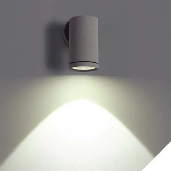 LEDAXO LED-Wandleuchte - außen WLA-01-3 3 Watt warmweiß IP54 Abstrahlwinkel 80° Alukleinformatum massiv – CNC gefräs...