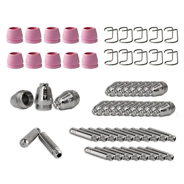 STAHLWERK Verschleißteile Set 60-teilig für Plasmaschneidbrenner P-60 Pilotzündung 5469