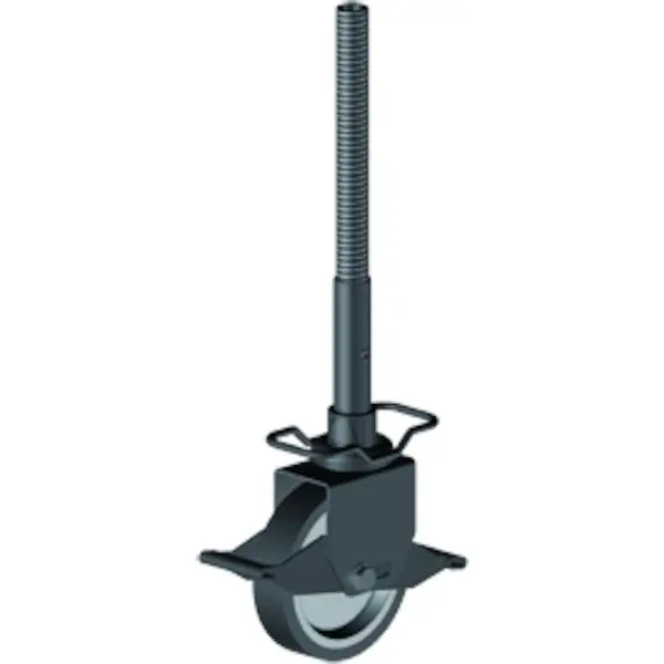 ZARGES Gummi-Lenkrolle spindelbar 200 mm 42875