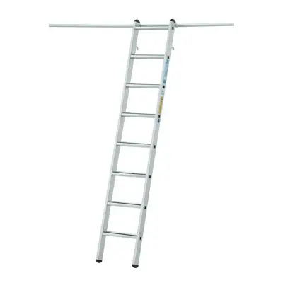 ZARGES - Regalleiter 12 Sprossen, Einhängehaken, Einhängehöhe 3490mm