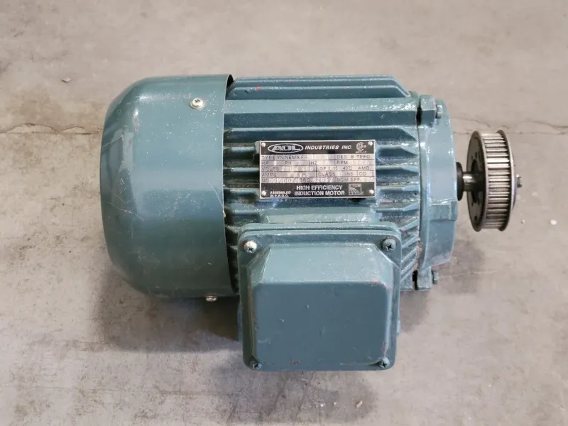 1 hp, 230/460 voltios, 1740 rpm, motor de inducción 143T