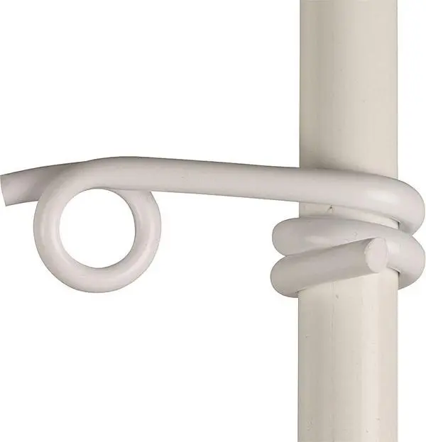 Patura Kunststofföse weiß für Litzen/Seile Pfähle bis 19mm (25 Stück / Pack) 251515
