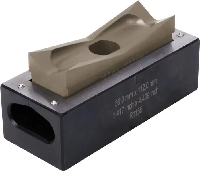 ALFRA Blechlocher FormCut+ - rechteckig - für schwere Steckverbinder - für Edelstahl (VA) 360 mm x 520 mm / 6-polig 013251