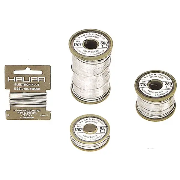 Haupa Elektroniklot Sn 60% 1 mm 1.1.3.B (F-SW32) 12 x 100 g 160002