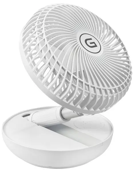 GUTFELS AKKU-Tischventilator Powerbank Ø 17 cm VENTI 3030 R 5810045