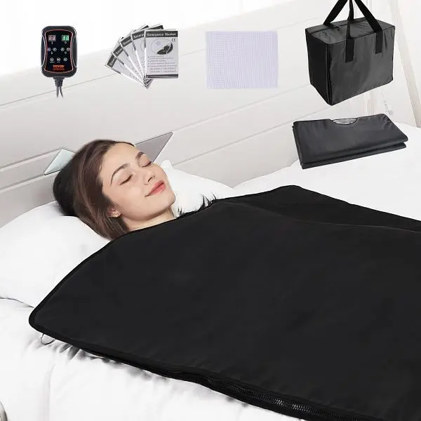 VEVOR 560W Infrarot Saunadecke 1-6 Stufen (35°C-85°C) 40-Minuten-Fettverbrennung 5-Schicht-Schutzsmaterialien Heizmatte ...