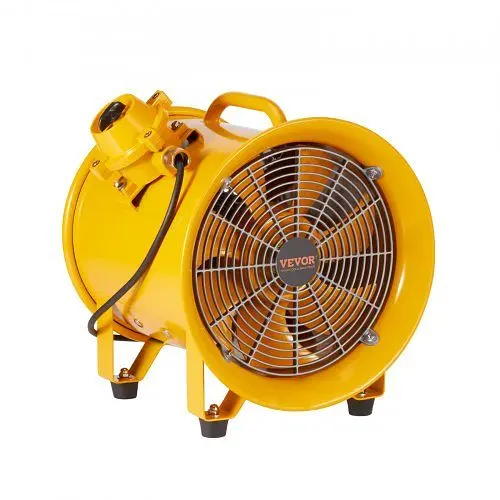 VEVOR Bauventilator 550-W-AC-Motor Baugebläse 2850 U/min Baulüfter Gebläse 1179 L/s (2500 CFM) FBGSZ550W12INQAWHV2