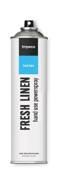Impeco Lufterneuer Powerspray 500 Ml Manuell Fresh Linen VE: 12 Stück PWM112